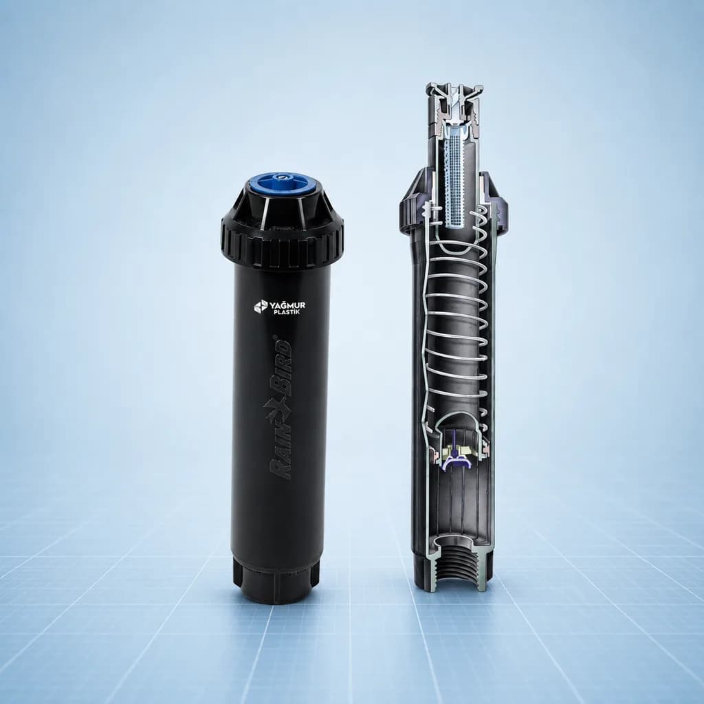 Rain Bird US-410 Uni Sprey Otomatik Sulama Başlığı - Teknik görünüm