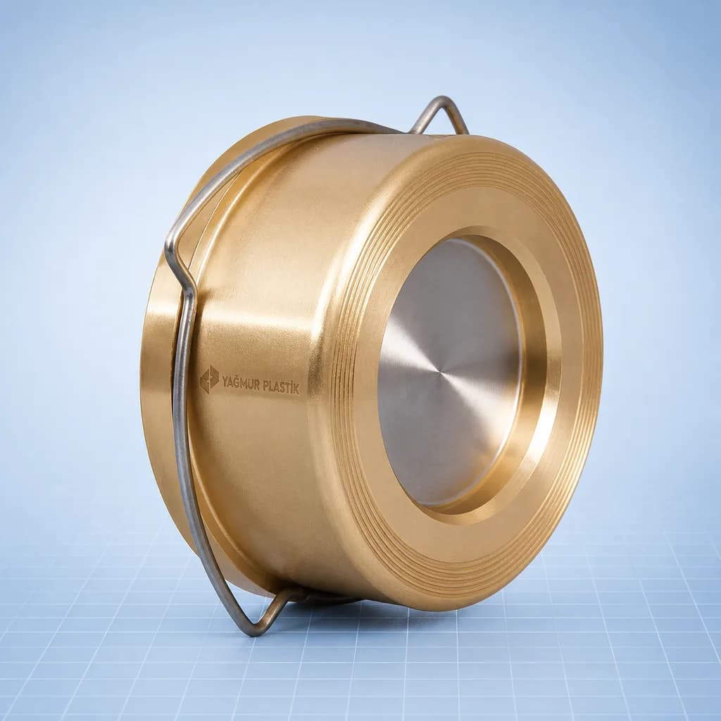 Disk Tip Çek Vana Pirinç (PN 16) - Teknik görünüm