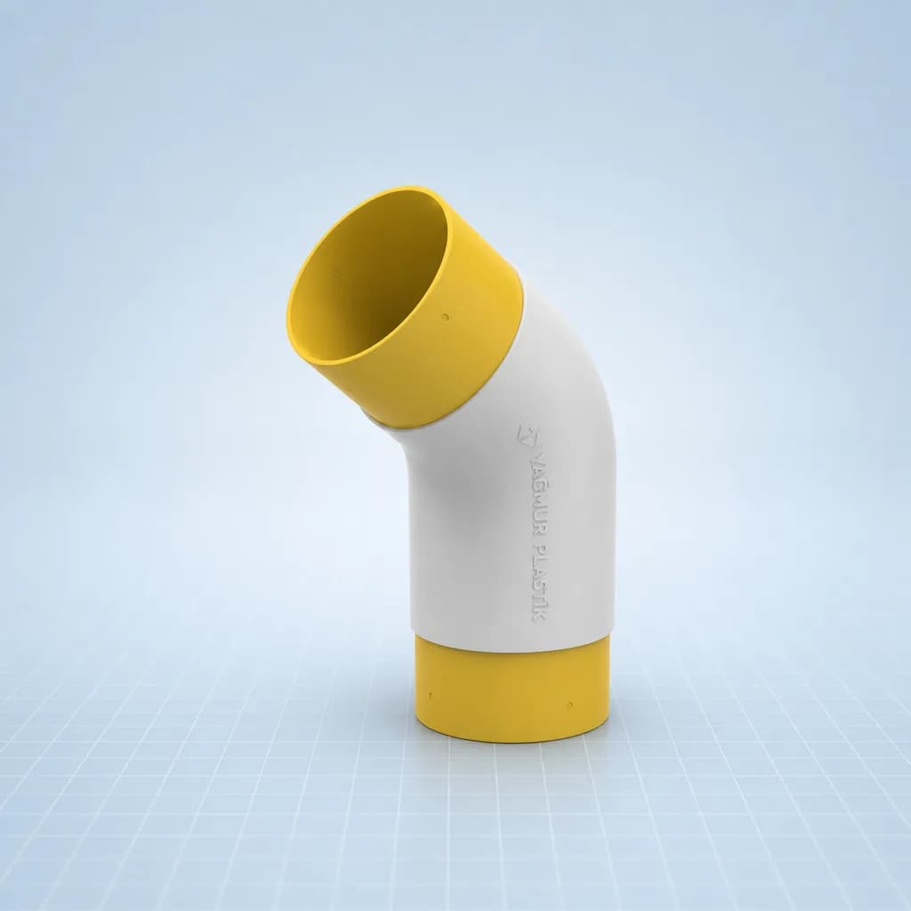 Drenaj Dirsek 45° - Teknik görünüm