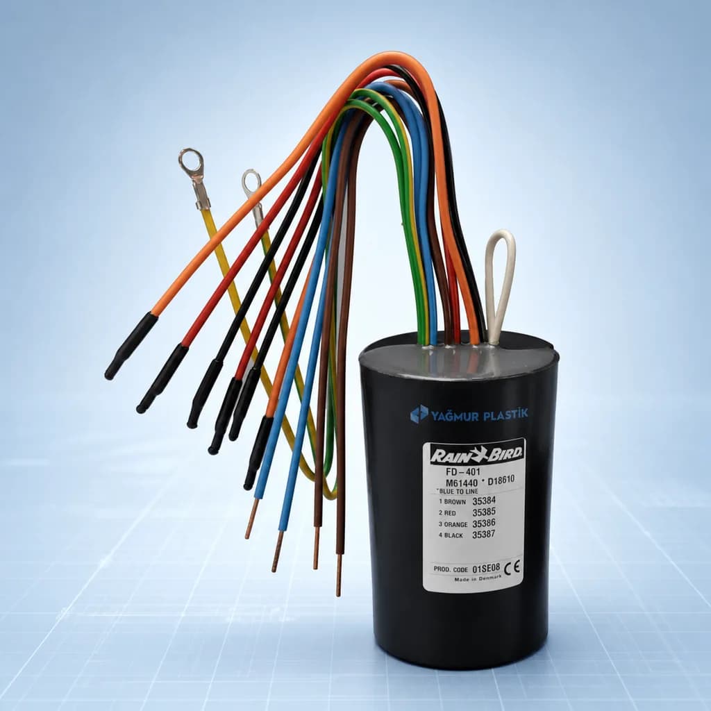 FD401 Saha Dekoderi, dört yönlü, istasyon başına 1 solenoid - Teknik görünüm