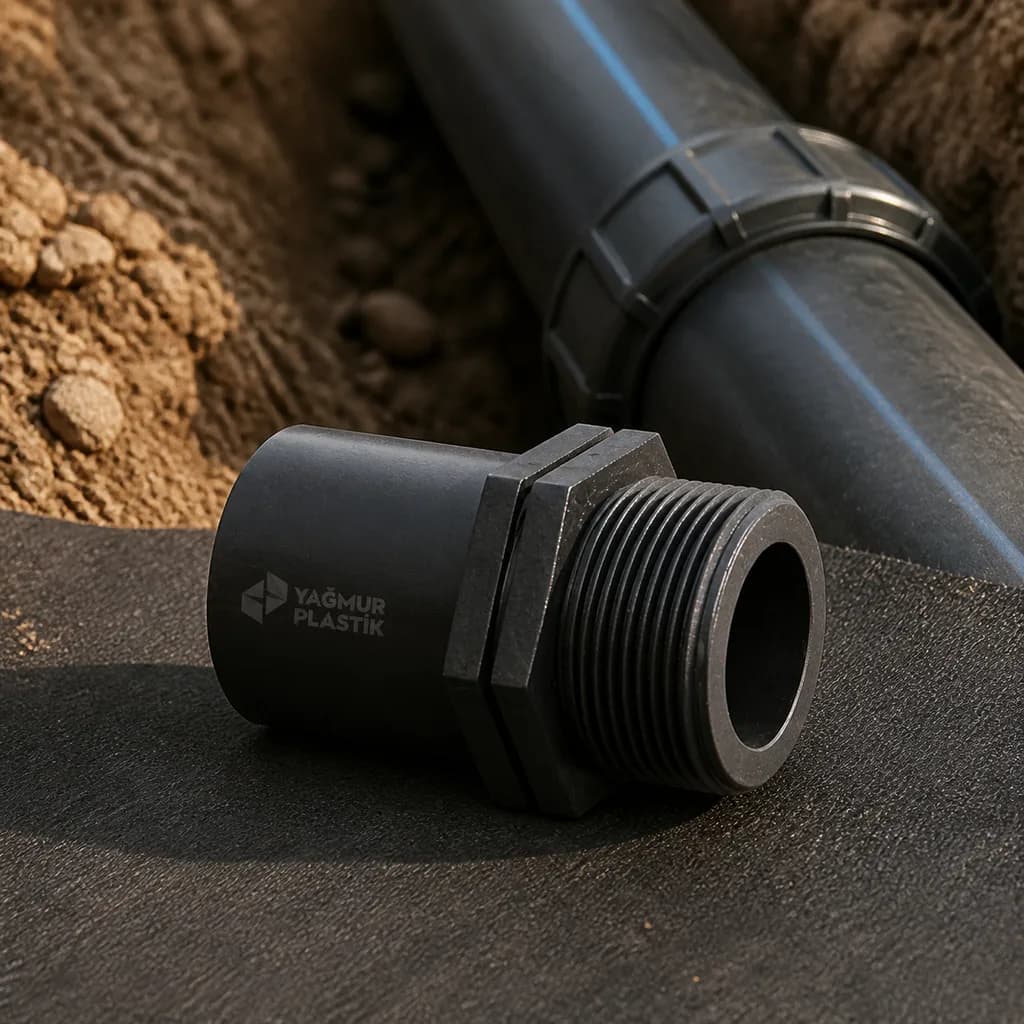 HDPE Dış ve İç Dişli Adaptörler - Spigot (Alın Kaynak Ek Parçalar)