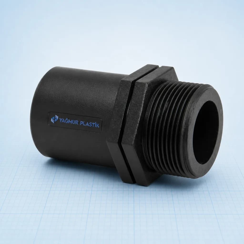 HDPE Dış ve İç Dişli Adaptörler - Teknik görünüm