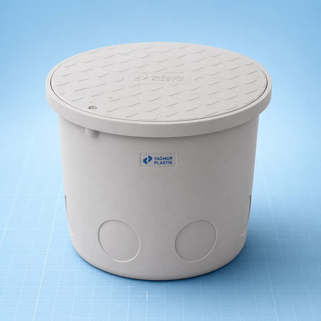 Kompozit Rögar Kutuları Ø500×450 mm - Teknik görünüm