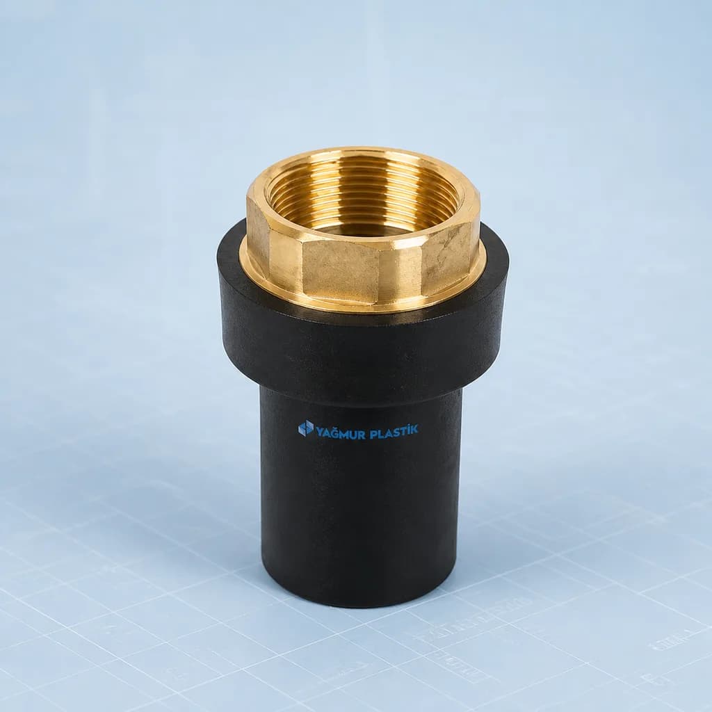 PE Metal Geçiş Adaptörü (İç Dişli) - Teknik görünüm