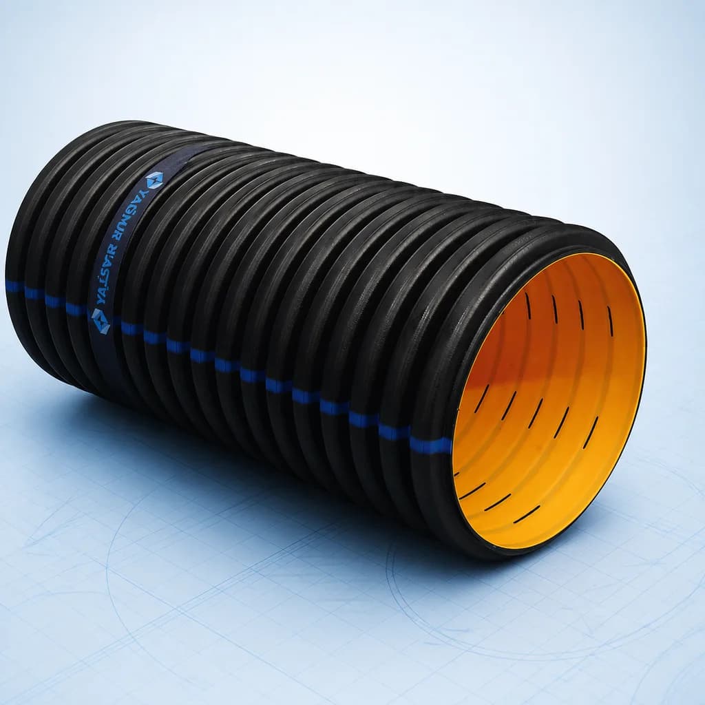 Perforeli Koruge Borular - Teknik görünüm